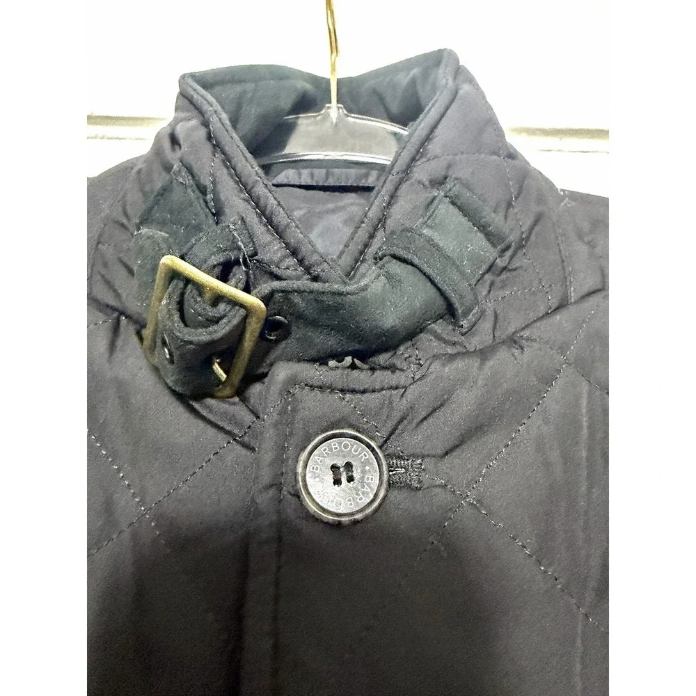 Barbour Lutz MQU0508BK11 Quilted Jacket Men's L Black Field Coat MSRP $299